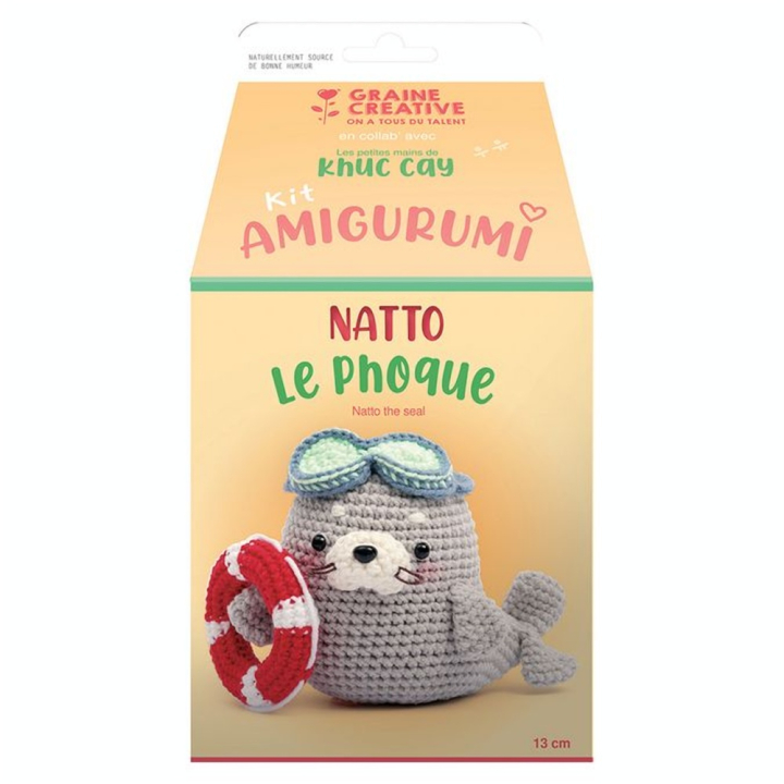 Kit Amigurumi Natto le Phoque - Graine Créative - Rougier et Plé