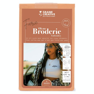 Kit de broderie sur vêtement Fierce - Graine Créative - Rougier et Plé