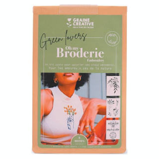 Kit de broderie sur vêtement Nature - Graine Créative - Rougier et Plé