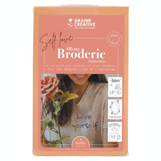 Kit de broderie sur vêtement Self Love - Graine Créative - Rougier et Plé