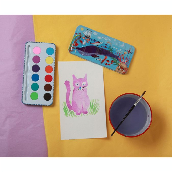 Peinture aquarelle 12 couleurs - Eeboo - Rougier et Plé