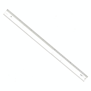 Règle transparente 1 biseau + bosselage 60 cm - Graphoplex - Rougier et Plé