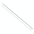 Règle transparente 1 biseau + bosselage 60 cm - Graphoplex - Rougier et Plé