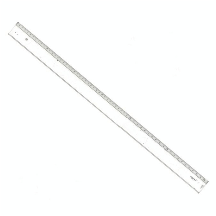 Règle transparente 1 biseau + bosselage 60 cm - Graphoplex - Rougier et Plé