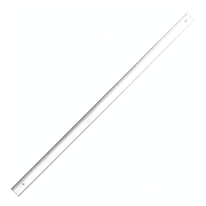 Règle transparente 1 biseau + bosselage 100 cm - Graphoplex - Rougier et Plé