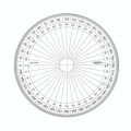 Rapporteur cercle entier Grades Ø 15 cm - Graphoplex - Rougier et Plé