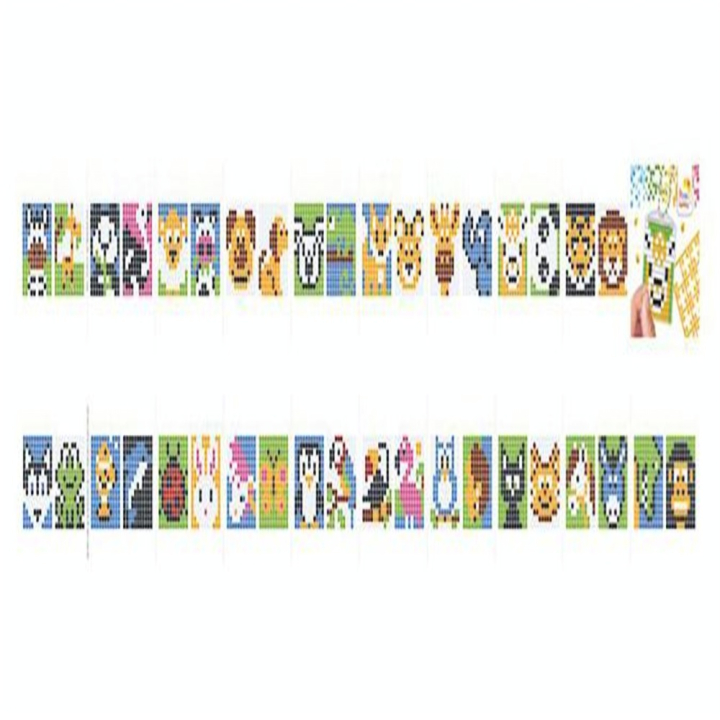 Kit créatif Pixel 3 porte-clés + livret 38 modèles - Animaux - Pixel Hobby - Rougier et Plé