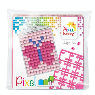 Kit créatif Pixel porte-clé 4 x 3 cm - Papillon - Pixel Hobby - Rougier et Plé