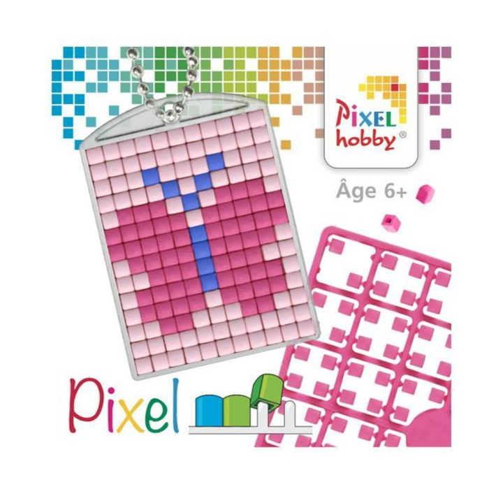 Kit créatif Pixel porte-clé 4 x 3 cm - Papillon - Pixel Hobby - Rougier et Plé