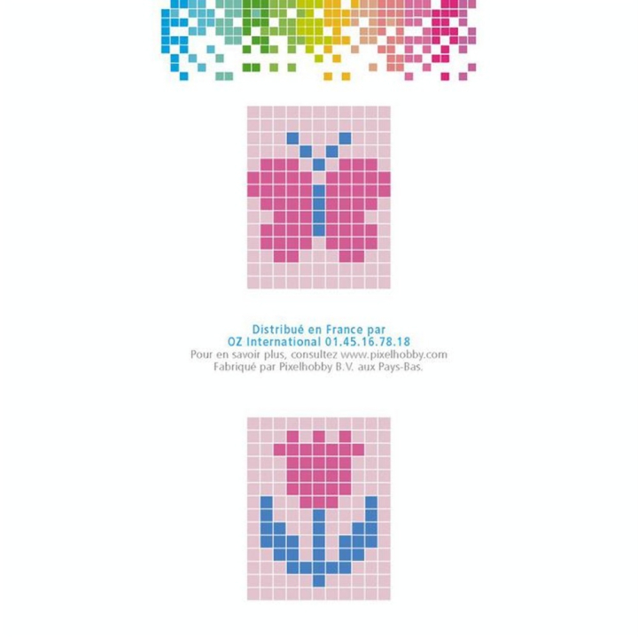 Kit créatif Pixel porte-clé 4 x 3 cm - Papillon - Pixel Hobby - Rougier et Plé