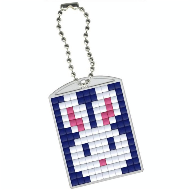 Kit créatif Pixel porte-clé 4 x 3 cm - Lapin - Pixel Hobby - Rougier et Plé