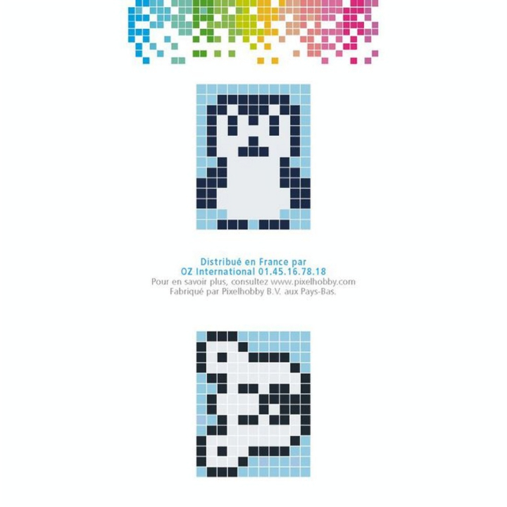 Kit créatif Pixel porte-clé 4 x 3 cm - Pingouin - Pixel Hobby - Rougier et Plé