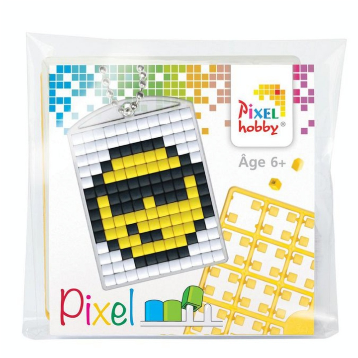 Kit créatif Pixel porte-clé 4 x 3 cm - Emôticone - Pixel Hobby - Rougier et Plé