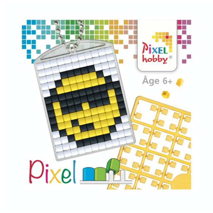 Kit créatif Pixel porte-clé 4 x 3 cm - Emôticone - Pixel Hobby - Rougier et Plé