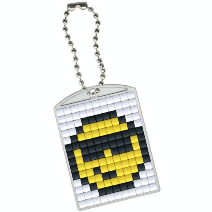 Kit créatif Pixel porte-clé 4 x 3 cm - Emôticone - Pixel Hobby - Rougier et Plé