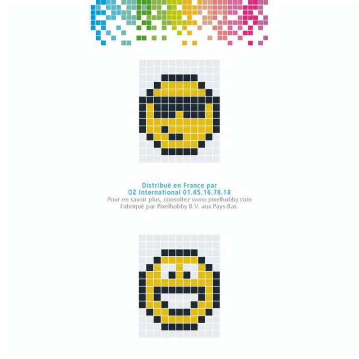 Kit créatif Pixel porte-clé 4 x 3 cm - Emôticone - Pixel Hobby - Rougier et Plé
