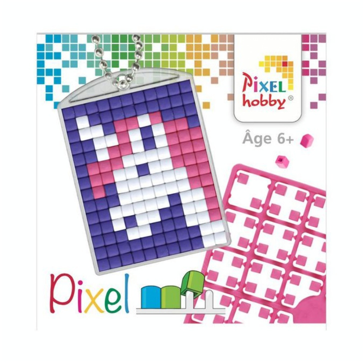 Kit créatif Pixel porte-clé 4 x 3 cm - Licorne - Pixel Hobby - Rougier et Plé