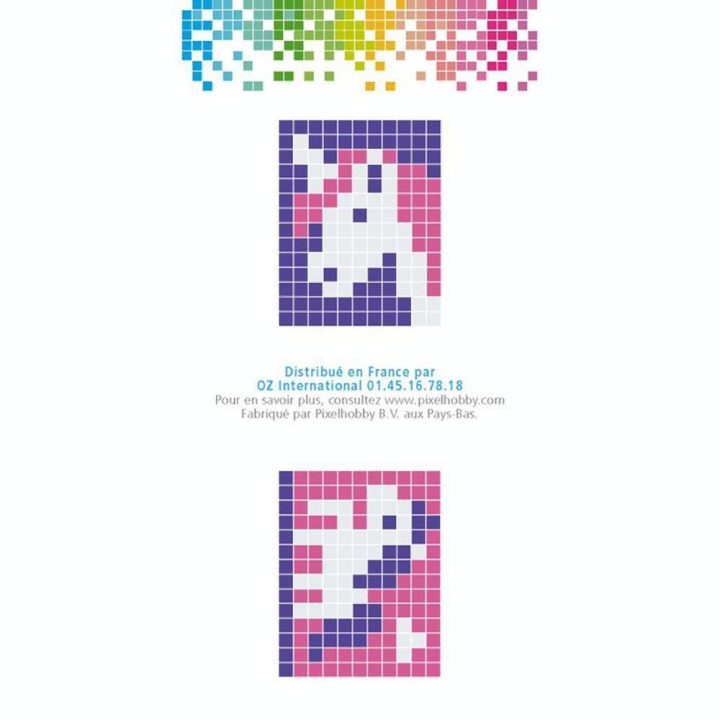 Kit créatif Pixel porte-clé 4 x 3 cm - Licorne - Pixel Hobby - Rougier et Plé