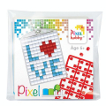 Kit créatif Pixel porte-clé 4 x 3 cm - Love - Pixel Hobby - Rougier et Plé