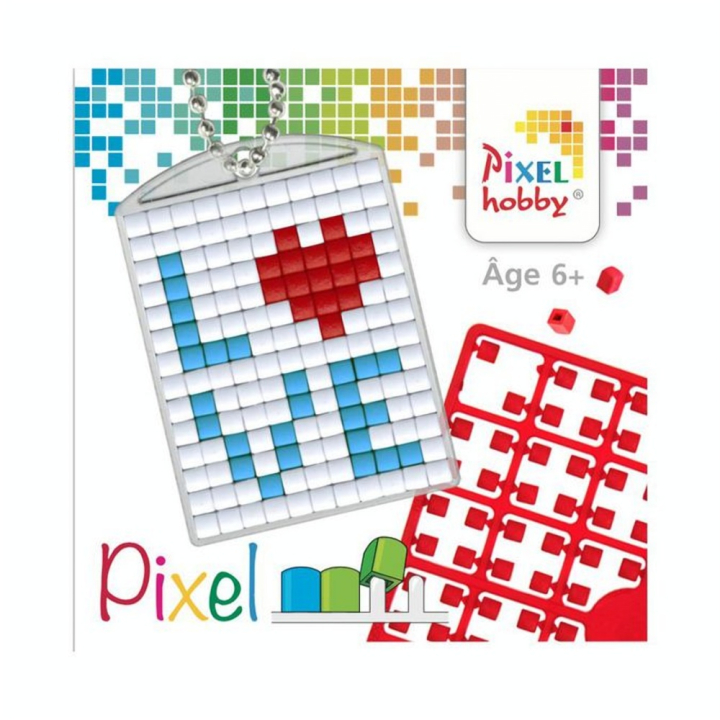 Kit créatif Pixel porte-clé 4 x 3 cm - Love - Pixel Hobby - Rougier et Plé