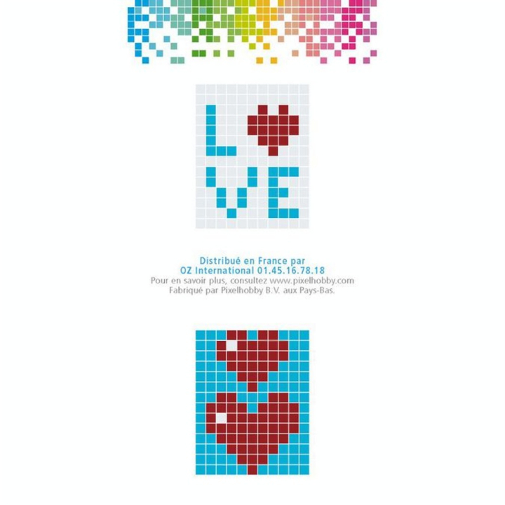 Kit créatif Pixel porte-clé 4 x 3 cm - Love - Pixel Hobby - Rougier et Plé