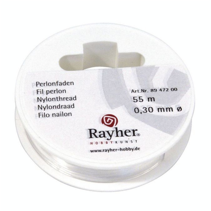 Fil perlon Ø 0,3 mm 55 m - Rayher - Rougier et Plé