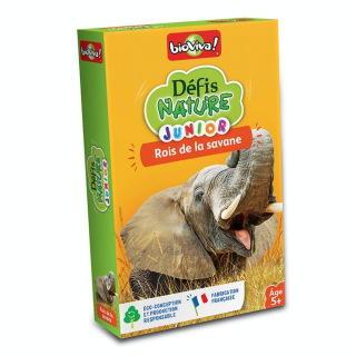 Jeu de cartes Défis nature Rois de la Savane - Bioviva - Rougier et Plé