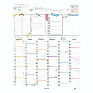 Calendrier Bullet 2022-2023 12 mois 21 x 27 cm - Editions Oberthur - Rougier et Plé