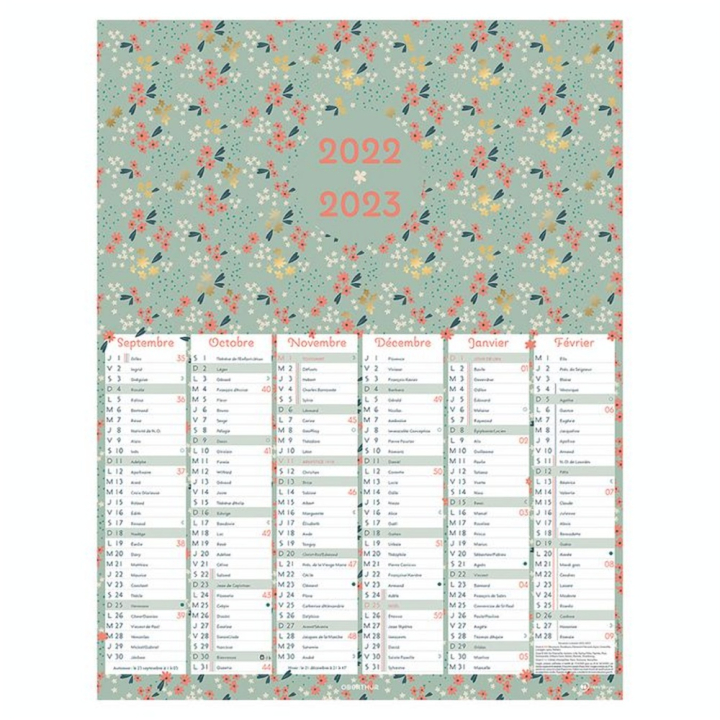 Calendrier Chelsea 2022-2023 12 mois 33.5 x 43 cm - Editions Oberthur - Rougier et Plé