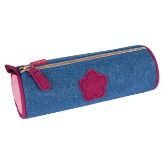 Trousse ronde 1 compartiment 22 x 8 cm Girl - Kickers - Rougier et Plé