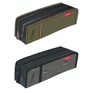 Trousse double 22 x 7,5 x 7 cm Boy - Kickers - Rougier et Plé