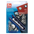 Œillets et rondelles Laiton 8 mm 24 pcs Argent + Outil de pose - Prym - Rougier et Plé