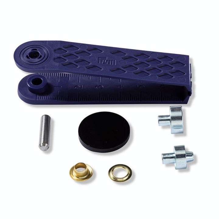 Œillets et rondelles Laiton 5 mm Or 40 pcs + Outil de pose - Prym - Rougier et Plé