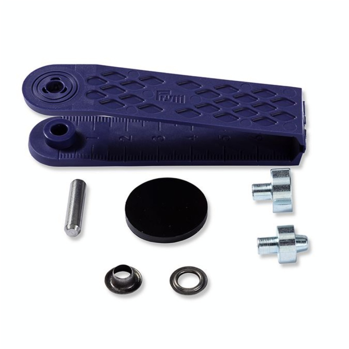 Œillets et rondelles Laiton 5 mm Acier antique 40 pcs + Outil de pose - Prym - Rougier et Plé