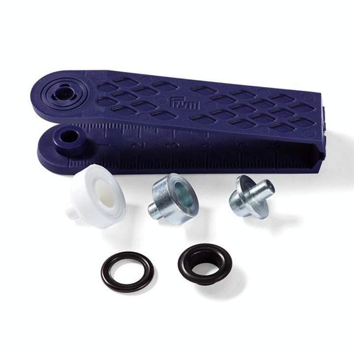 Œillets et rondelles Laiton 8 mm Laiton bruni 24 pcs + Outil de pose - Prym - Rougier et Plé