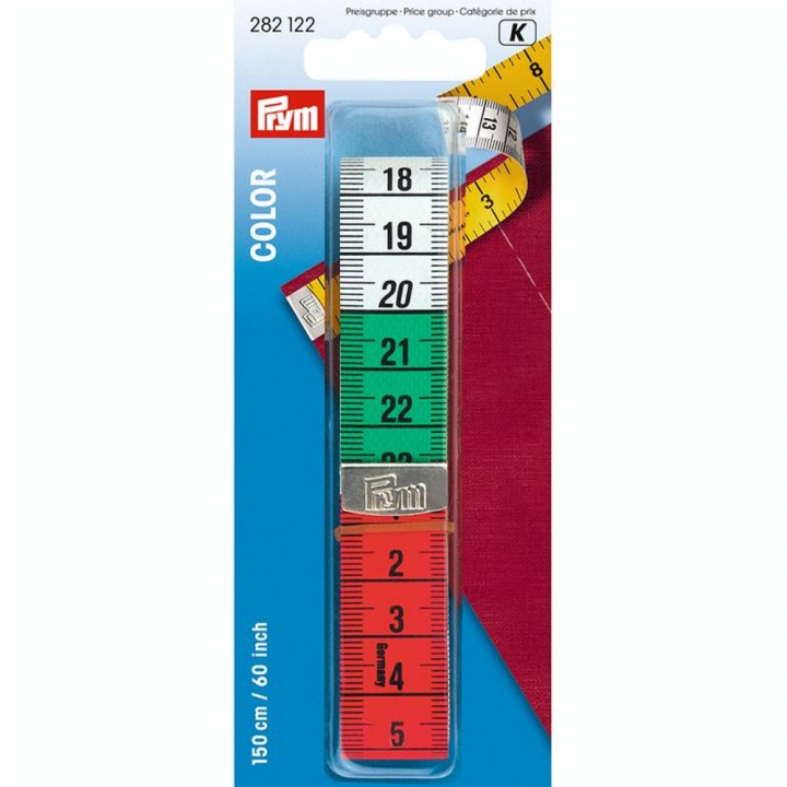 Mètre ruban Multicolore 150 cm x 19 mm x 0.3 mm - Prym - Rougier et Plé