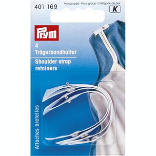 Attache bretelle avec Bouton-pression 4 pcs Blanc - Prym - Rougier et Plé