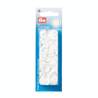 Bouton-pression Color Snaps Rond 12,4 mm Blanc 30 pcs - Prym - Rougier et Plé