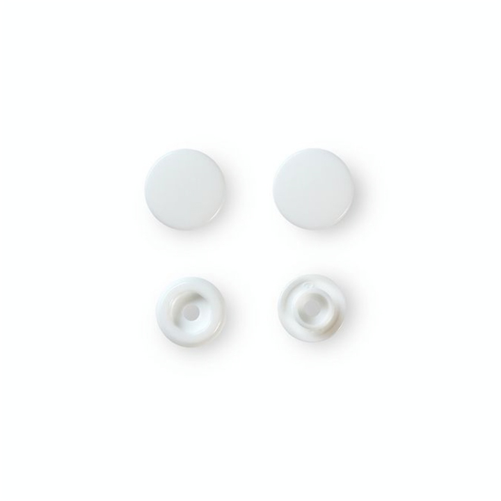 Bouton-pression Color Snaps Rond 12,4 mm Blanc 30 pcs - Prym - Rougier et Plé