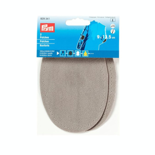 Renfort imitation daim Thermocollant 2 pcs 9 x 13,5 cm Gris clair - Prym - Rougier et Plé