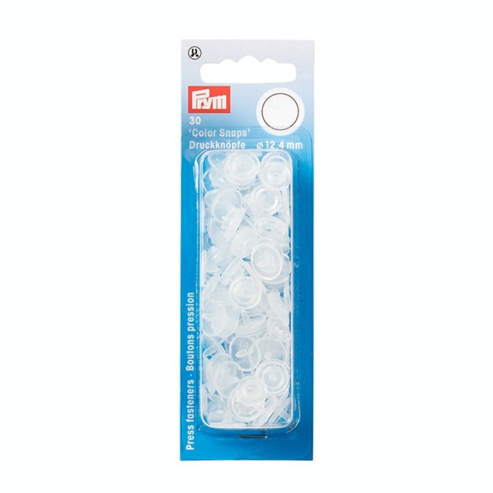 Bouton-pression Color Snaps Rond 12,4 mm Transparent mat - Prym - Rougier et Plé