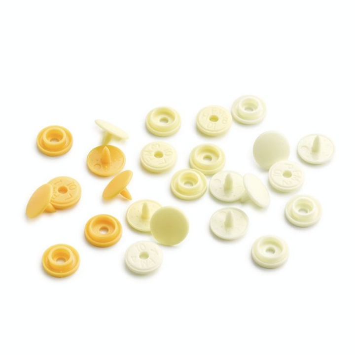 Bouton-pression Color Snaps Mini Rond 9 mm Jaune clair - Prym - Rougier et Plé