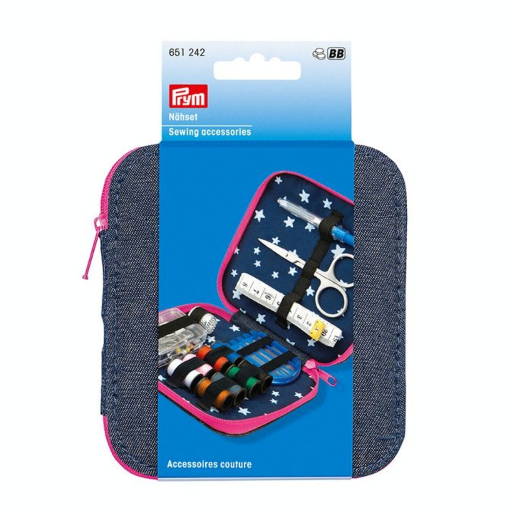 Trousse de couture de voyage Jean 12 x 11 x 3 cm - Prym - Rougier et Plé