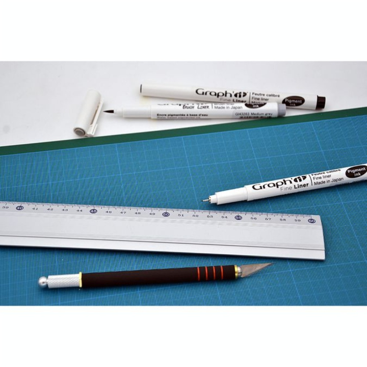 Règle aluminium Antiglisse 60 cm - Graphoplex - Rougier et Plé