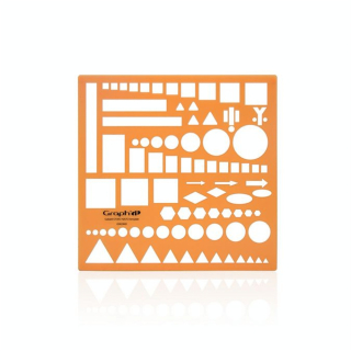Normographe Gabarit OTAN 15.5 x 15.5 cm - Graph'it - Rougier et Plé