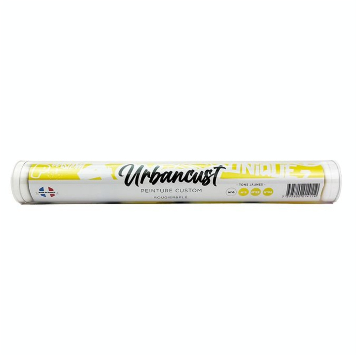 Peinture Custom Cuir Kit 4 Flacons 10 ml Tons Jaunes - Urbancust - Rougier et Plé