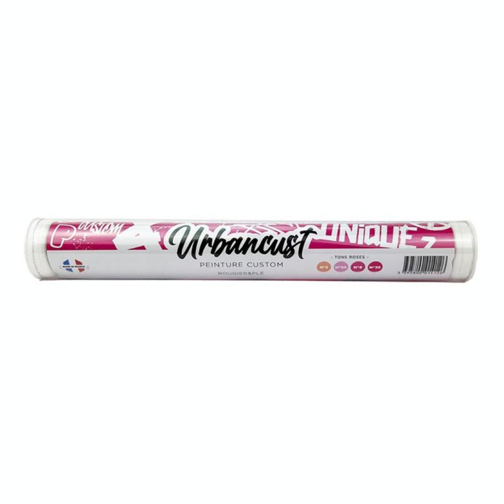 Peinture Custom Cuir Kit 4 Flacons 10 ml Tons Roses - Urbancust - Rougier et Plé