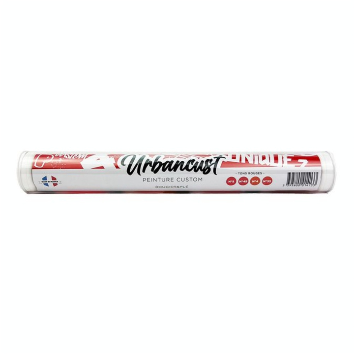 Peinture Custom Cuir Kit 4 Flacons 10 ml Tons Rouges Orangés - Urbancust - Rougier et Plé
