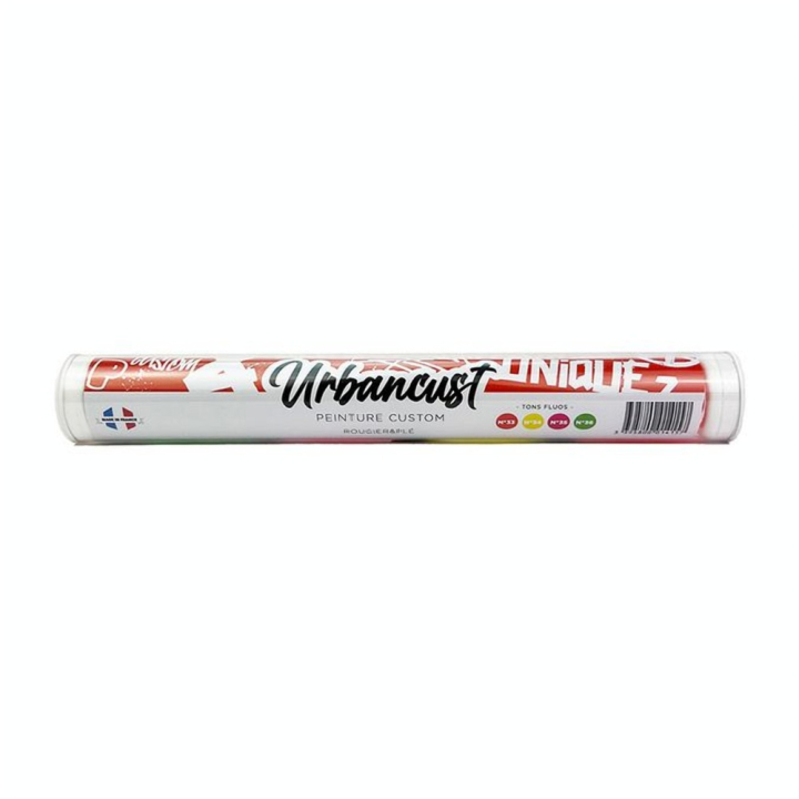 Peinture Custom Cuir Kit 4 Flacons 10 ml Tons Fluos - Urbancust - Rougier et Plé