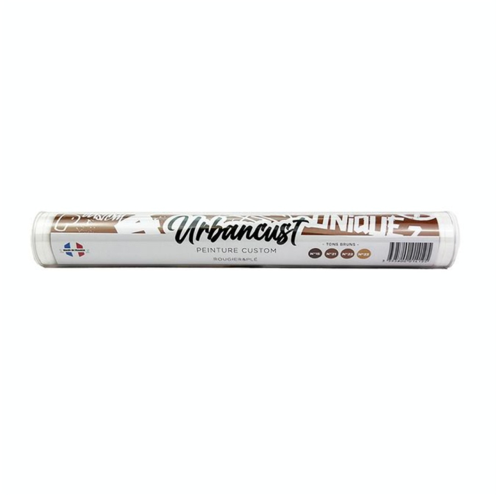 Peinture Custom Cuir Kit 4 Flacons 10 ml Tons Bruns - Urbancust - Rougier et Plé